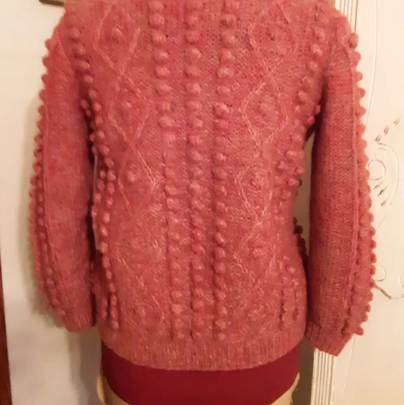Vintage Pom Pom Cardigan Sweater - Picture 10 of 11
